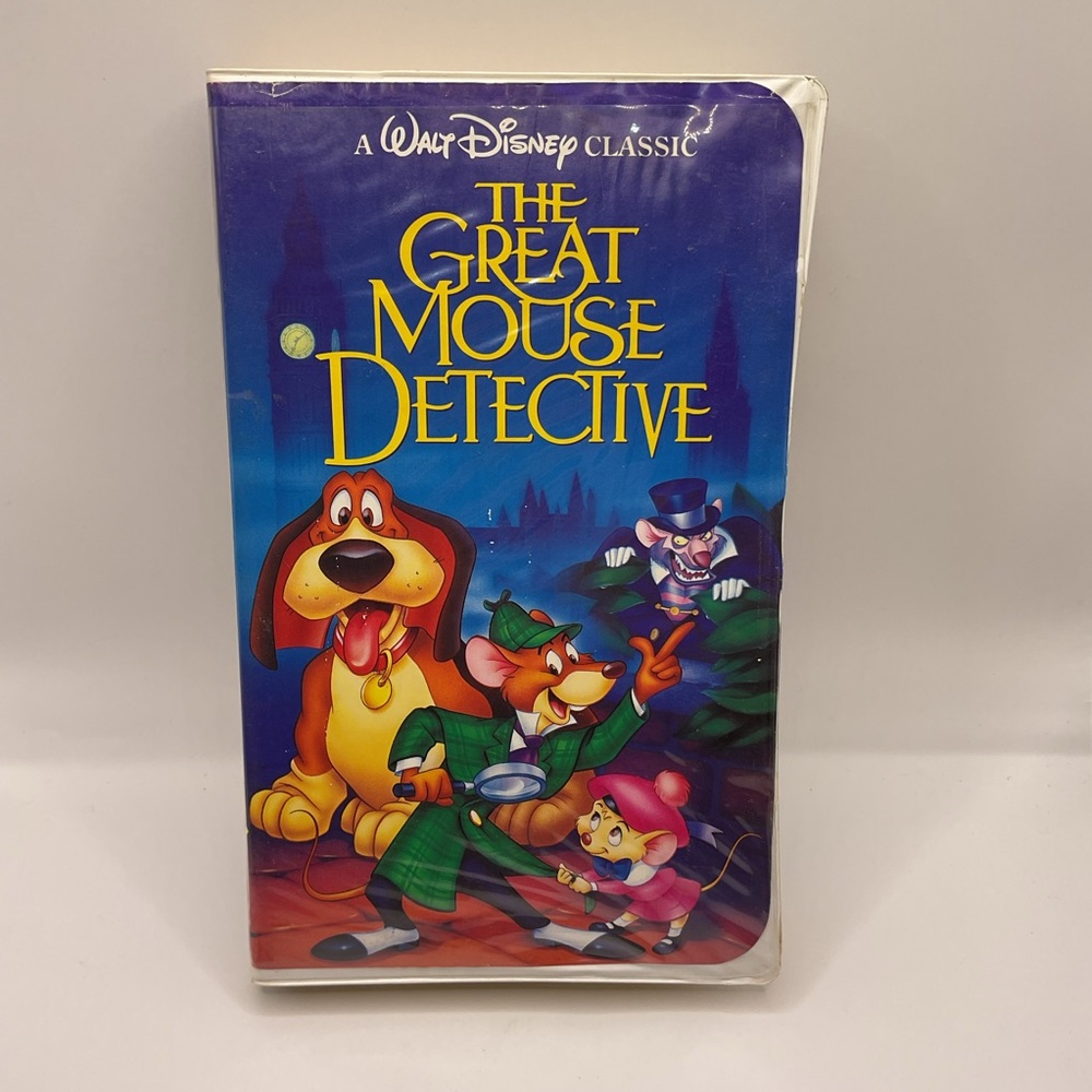 The Great Mouse Detective (VHS 1992) Clamshell Disney Black Diamond Edition Rare